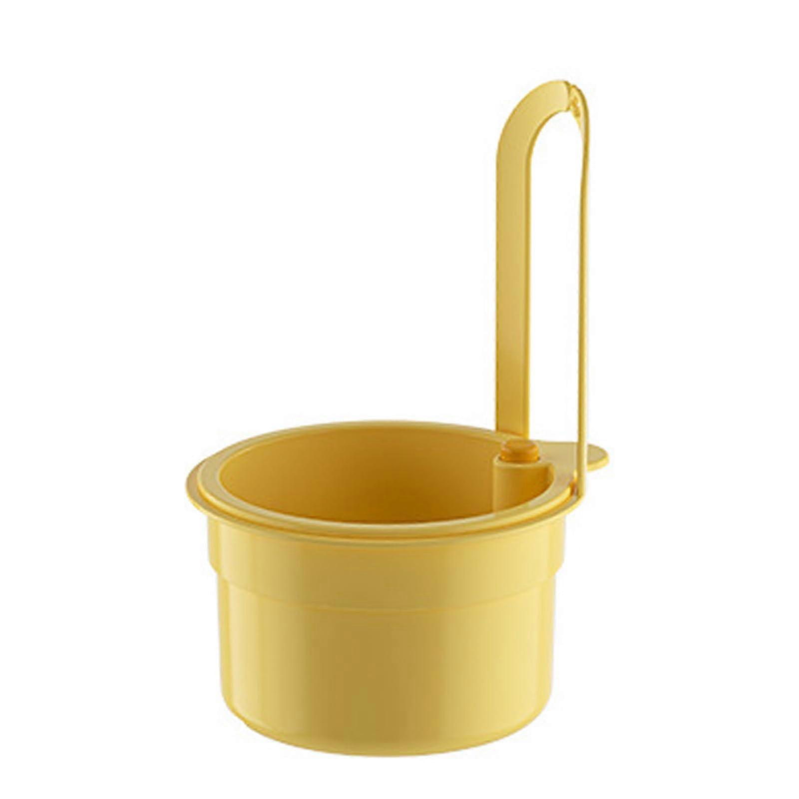 Modern Food Waste Drain Basket and Sponge Holder, Waterproof ABS Hanging Strainer with Fine Mesh Filter