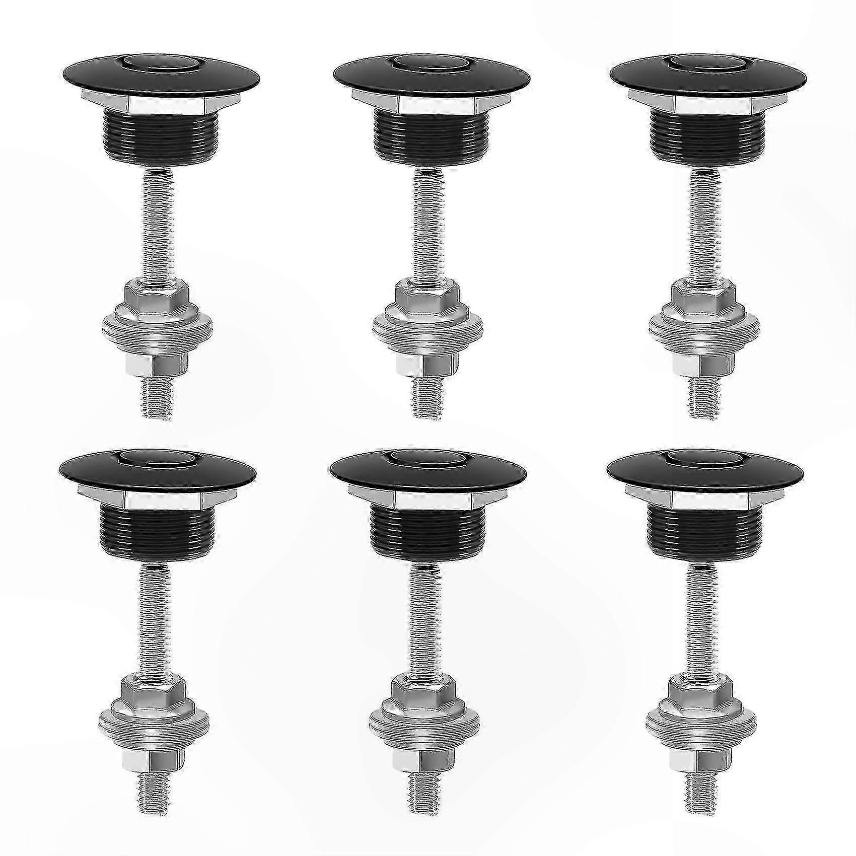 Black Quick Release Hood Latch Pin Lock for Car Bumpers with 4 Push Button Clips
