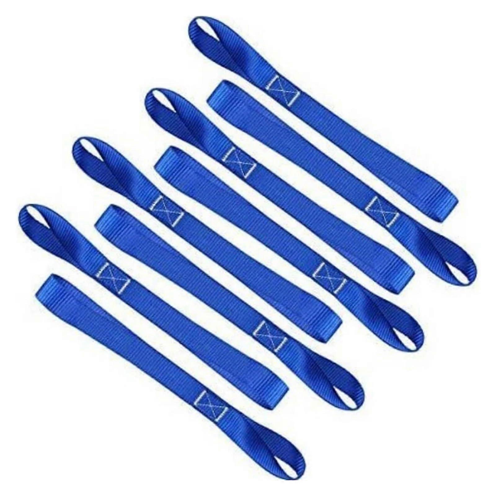 Tie Down Straps Set Soft Loop for Securing Cargo ATV UTV Motorcycles 6pcs 15.9inch/40.5cm Black 2Batteries