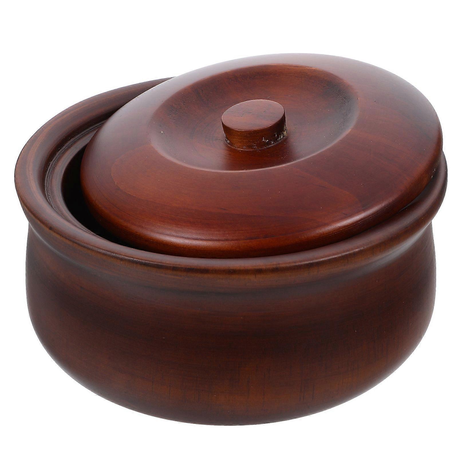 サラダボウル木製ボウルサラダフルーツボウルサラダボウルフルーツサービングボウルふた付き食品容器