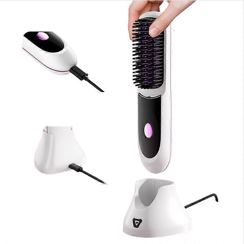 INF Portable Ionic LCD Cordless Hairbrush for Easy Styling