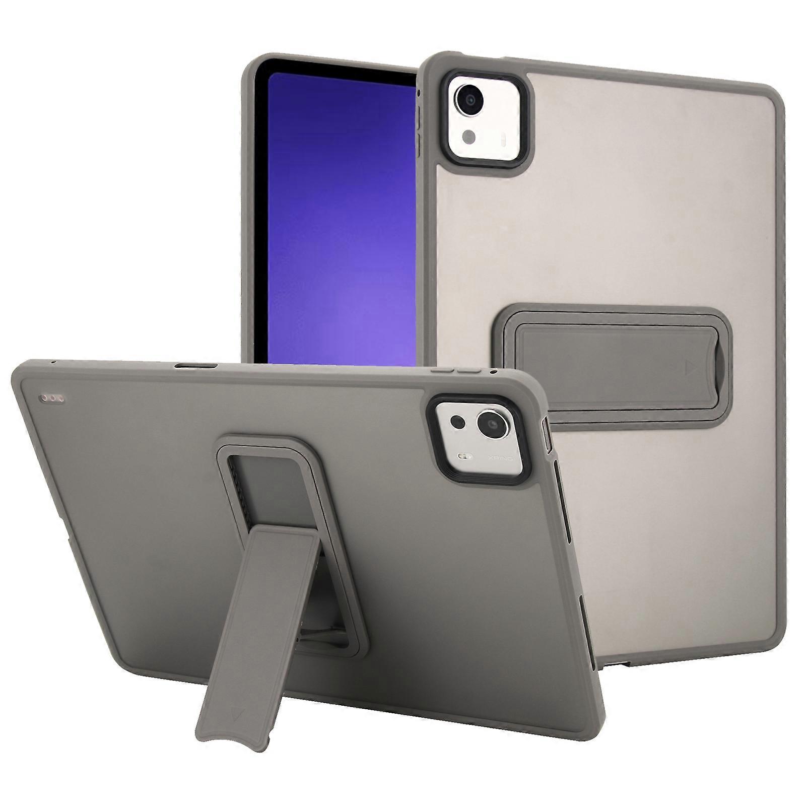 TKdaddy لشاومي باد 7S برو 12.5 جراب مع مسند TPU + غطاء تابلت يعمل بلمسة الجلد للكمبيوتر الشخصي رمادي