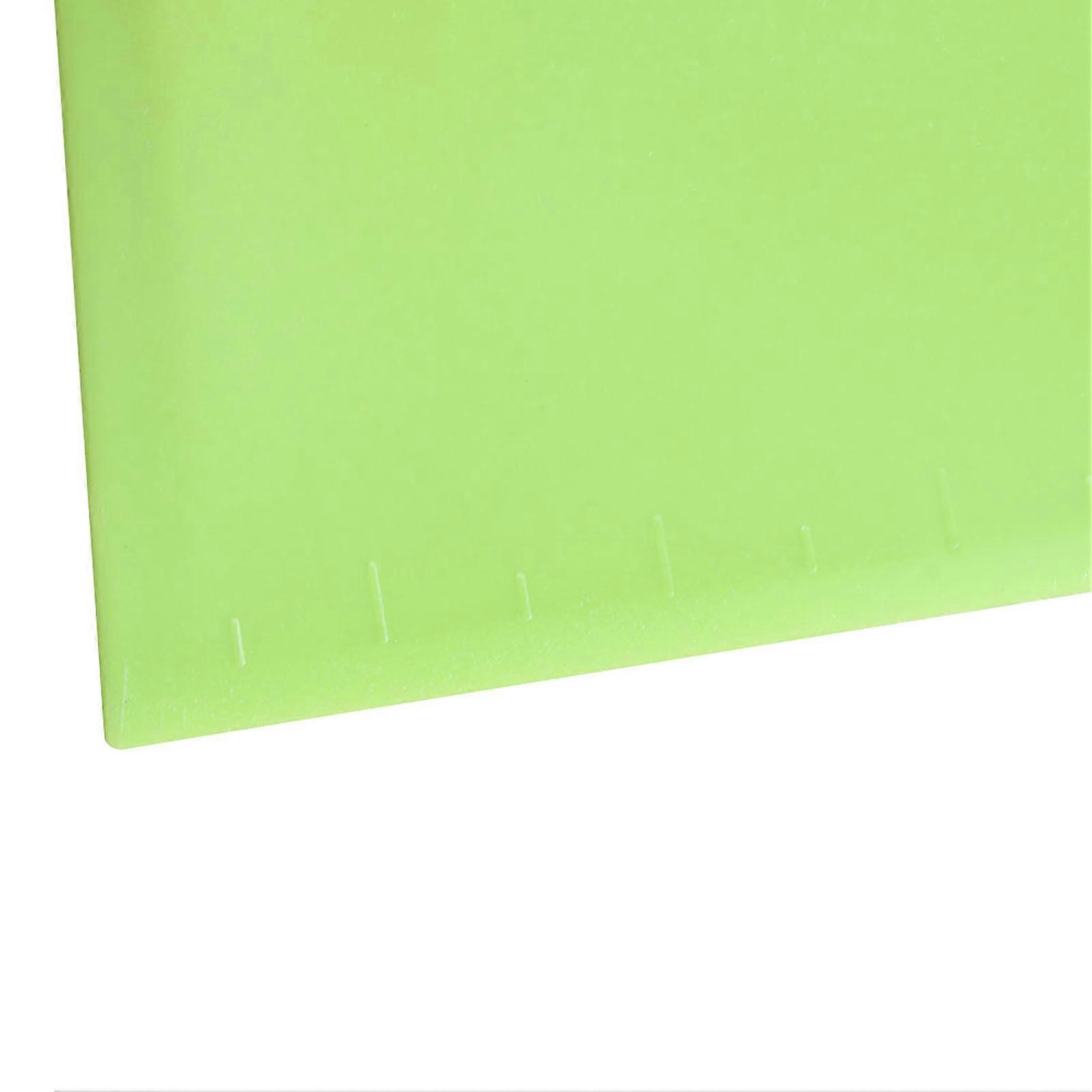 2PCS Plastic Cream Scraper Spatula Dough Cutter 12x10.5cm Green