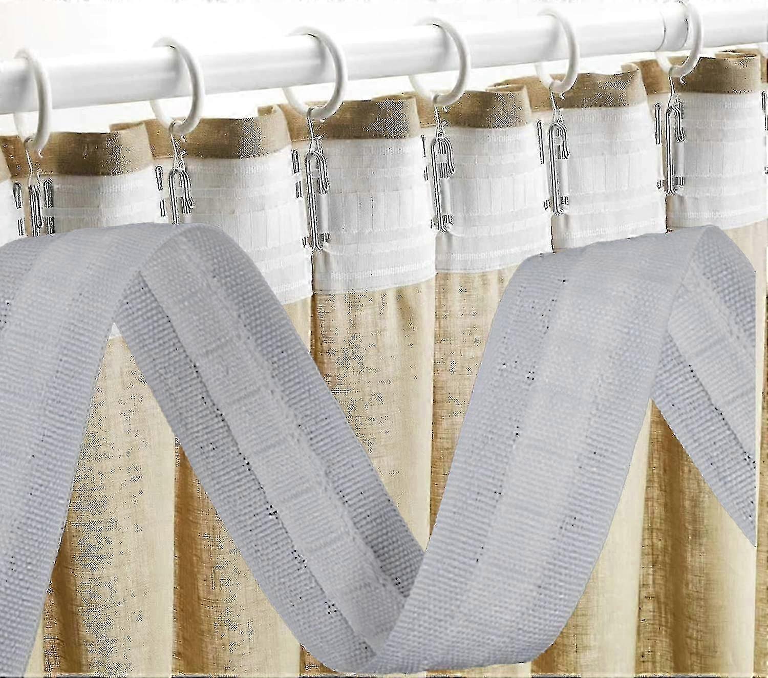 Adjustable Curtain Header Tape for Pleated and Gathered Drapes