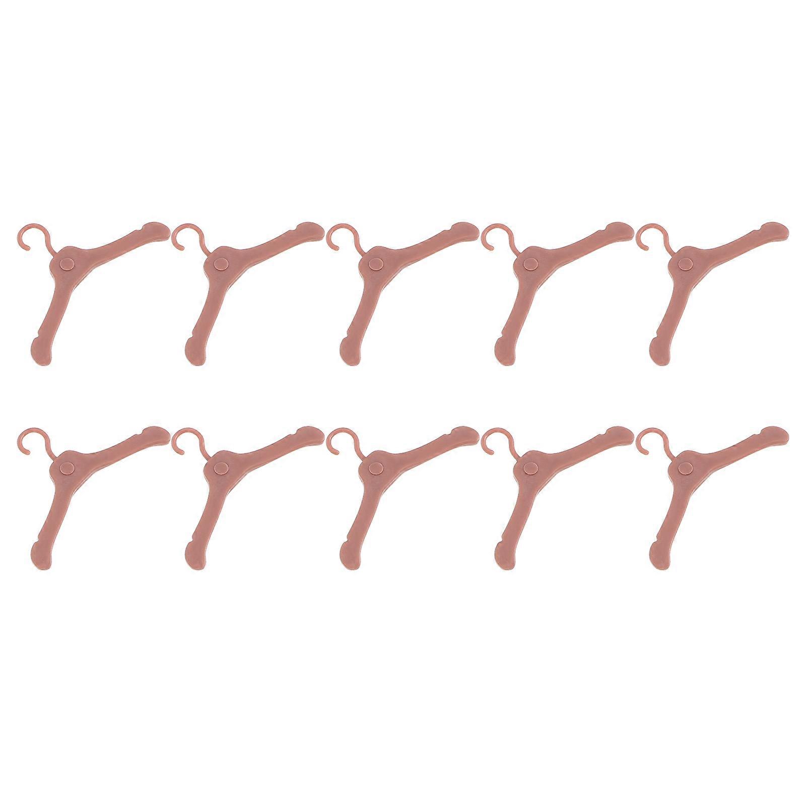 50pcs Miniature Doll Clothes Hangers, Lightweight Plastic Racks for Organizing Doll Outfits – Strong, Durable, and Space Saving Design