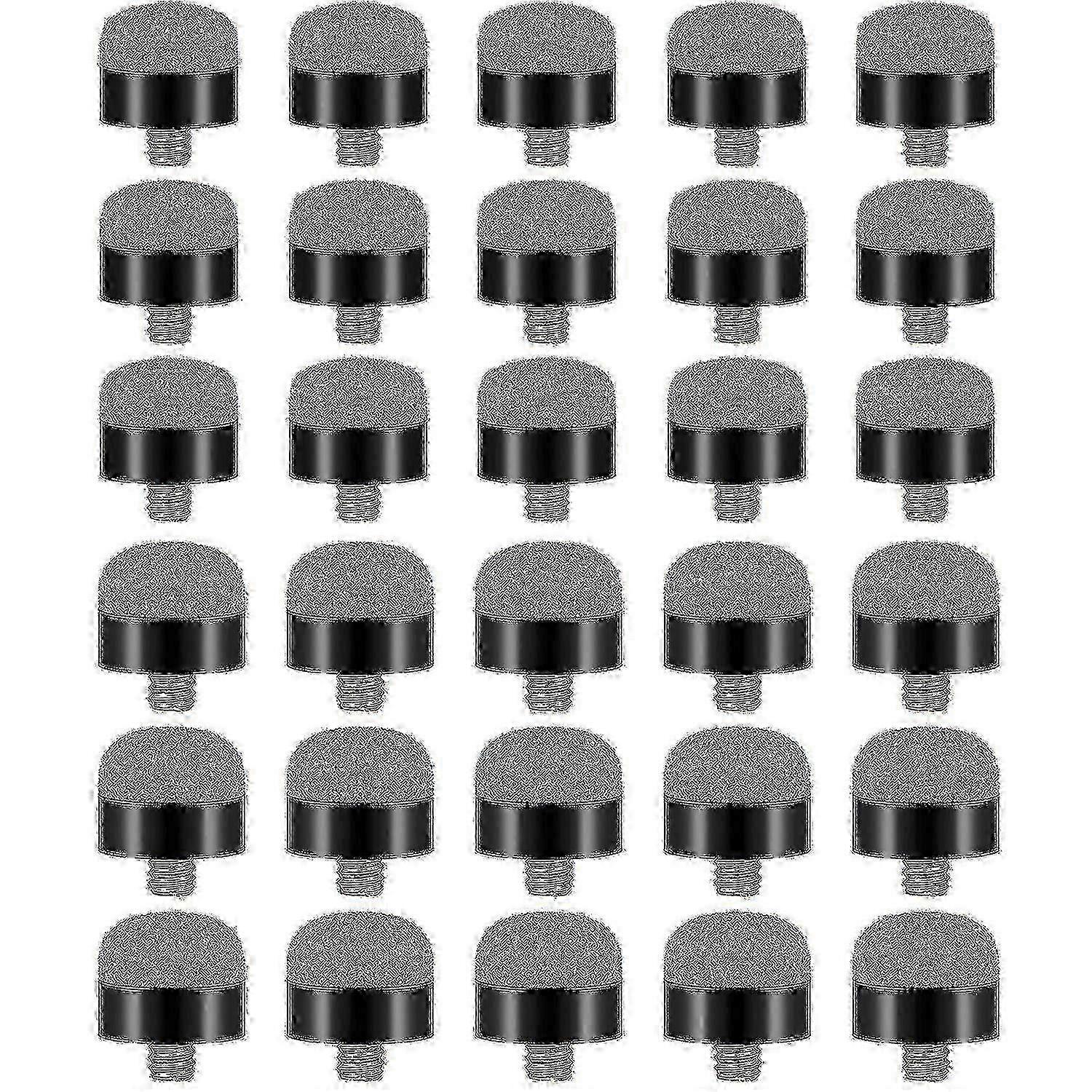 30pcs Screw-On Replacement Ferrules for 12mm & 13mm Billiard Pool Cue Stick Tips