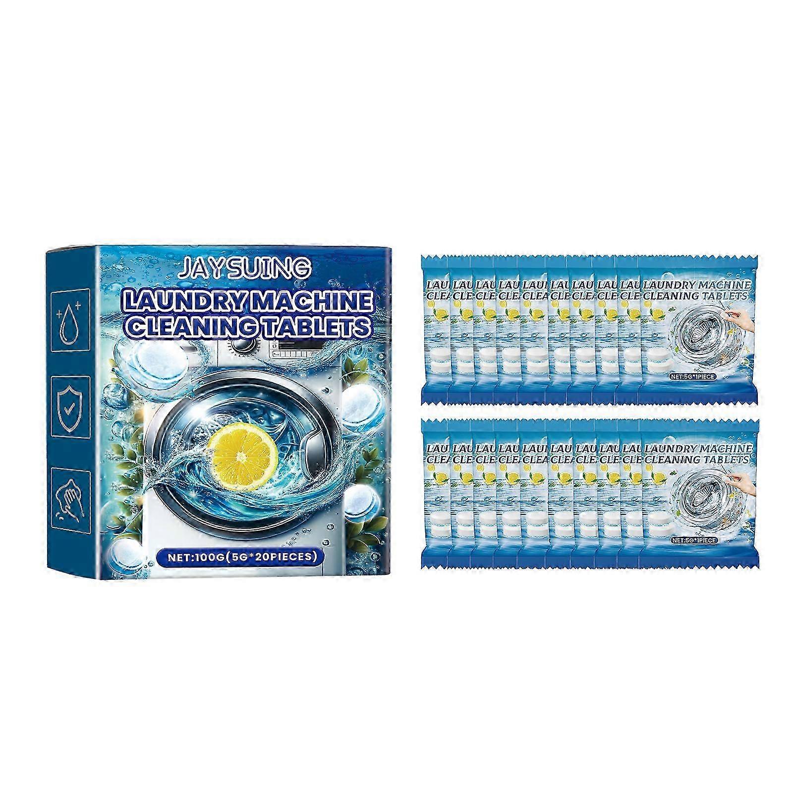 Jaysuing washing machine stain remover effervescent tablets clean odors washing machine sink depth dirt removal cleaning tablets