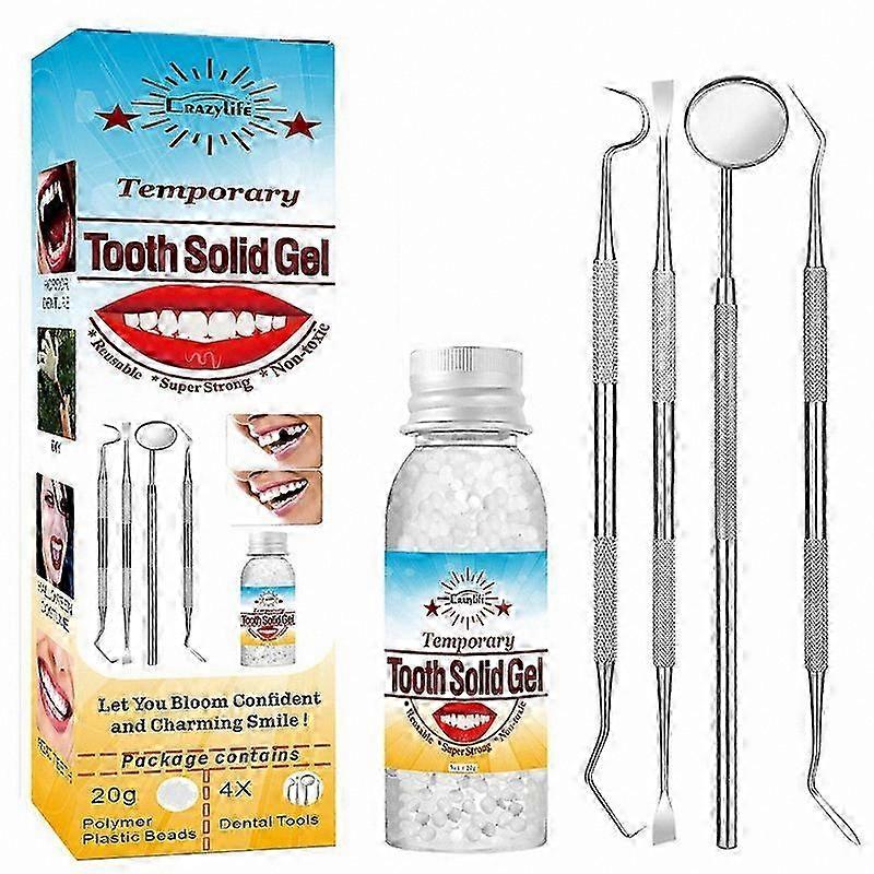 Dental Repair Solution for Missing or Broken Teeth, Moldable Filling Kit for Confidence Restoration