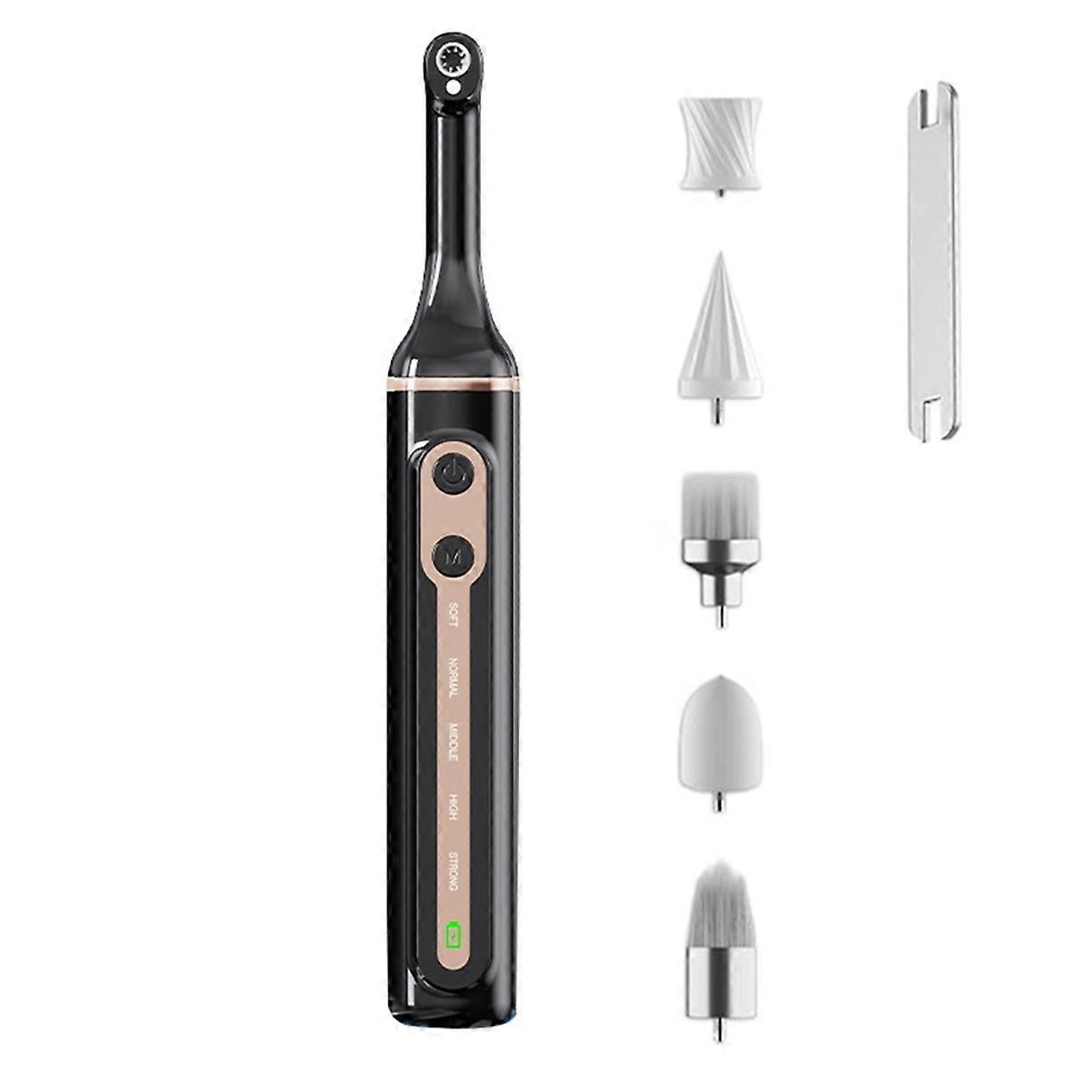 Electric Tooth Polisher Set Electric Teeth Lightening Set Black