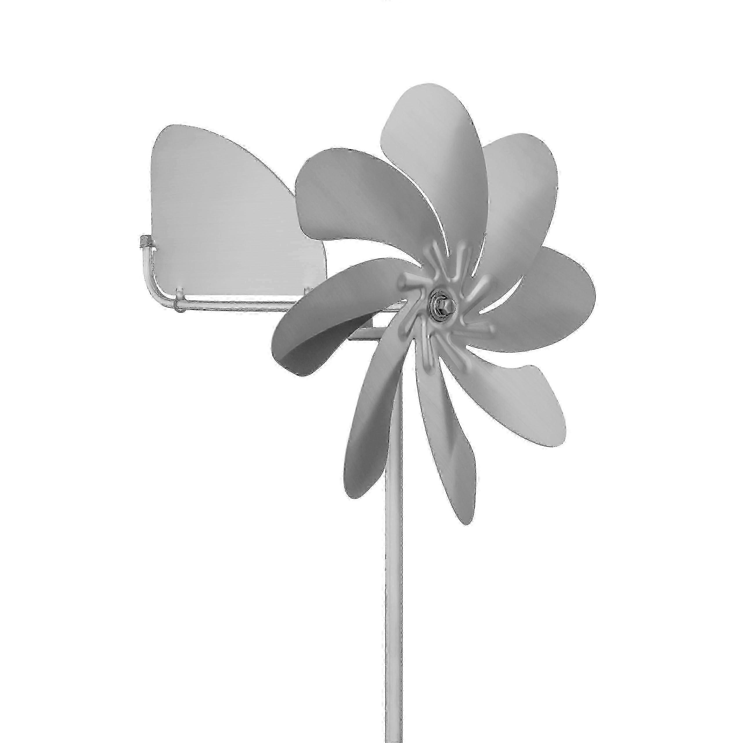 Stainless steel wind vane for pinwheel windmill durability