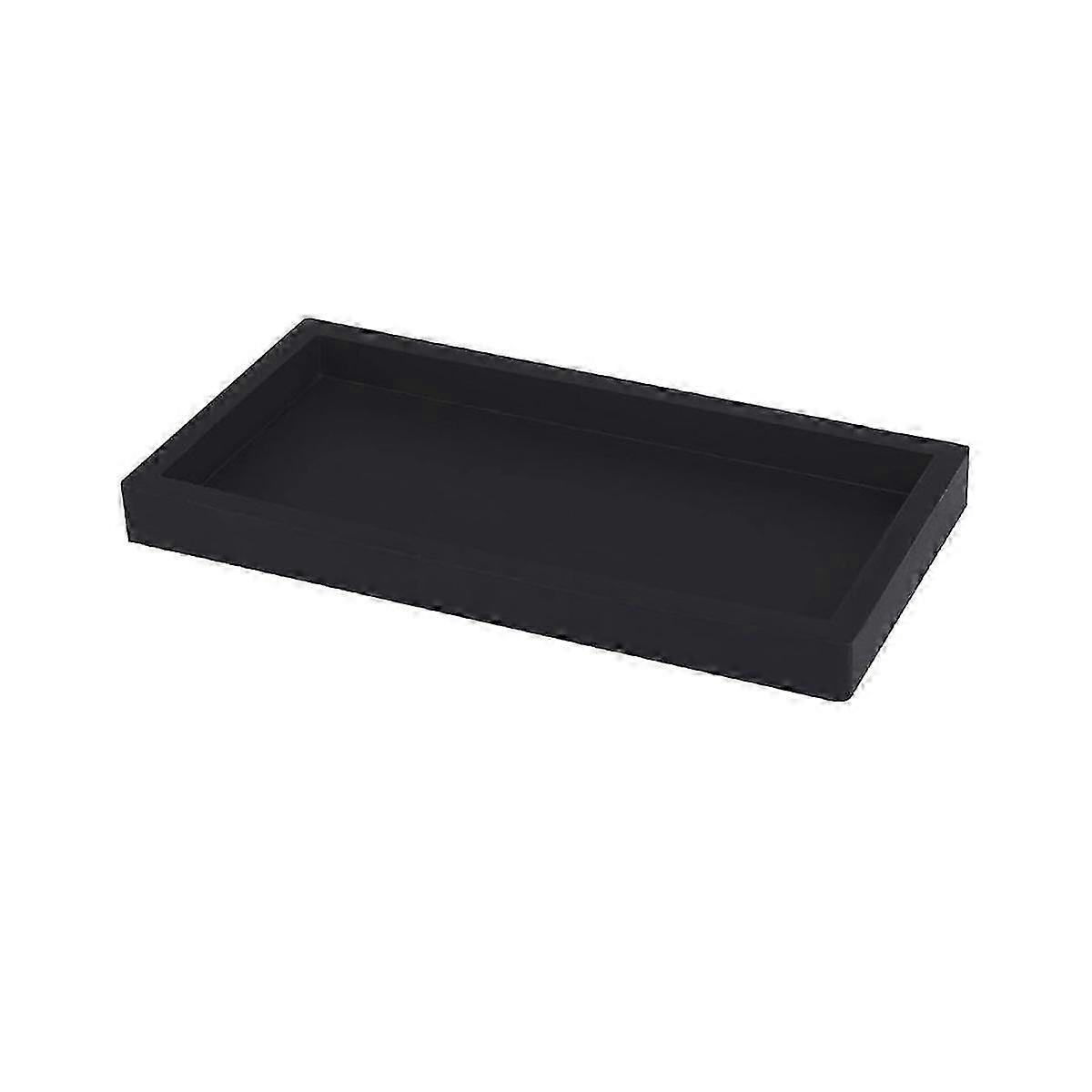 Silicone Soap Dispenser Tray - 8x4 Inch Countertop & Vanity Tray for Soap Bottles & Key Storage