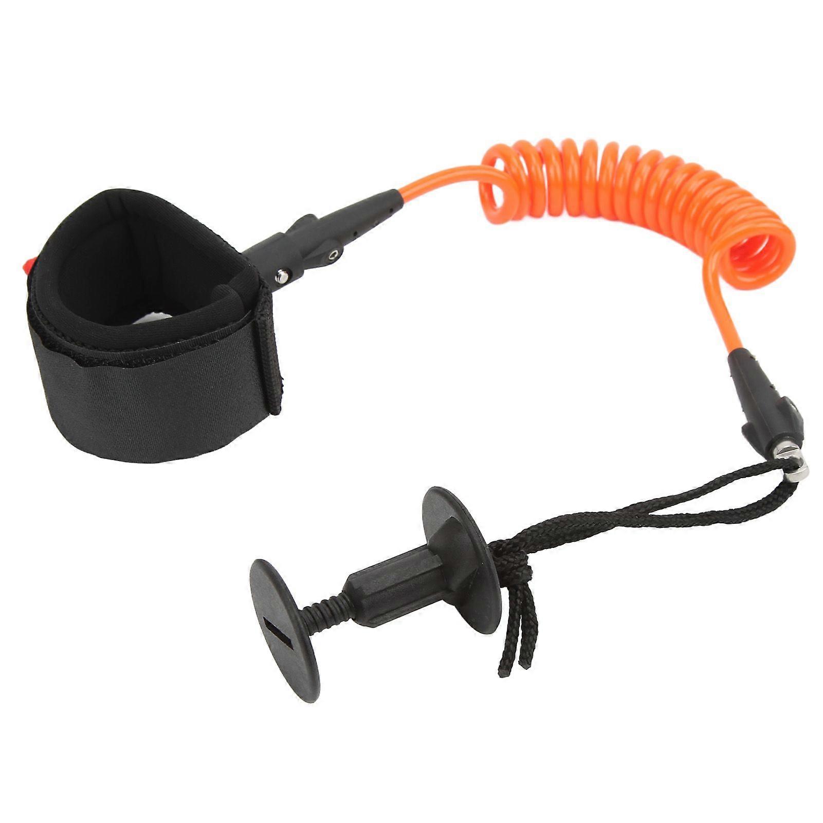 5.5mm 4 Feet Paddle Board Wrist Strap Elastic TPU Wrist Surf Leash Stand Up Paddle Leash for SurfboardOrange