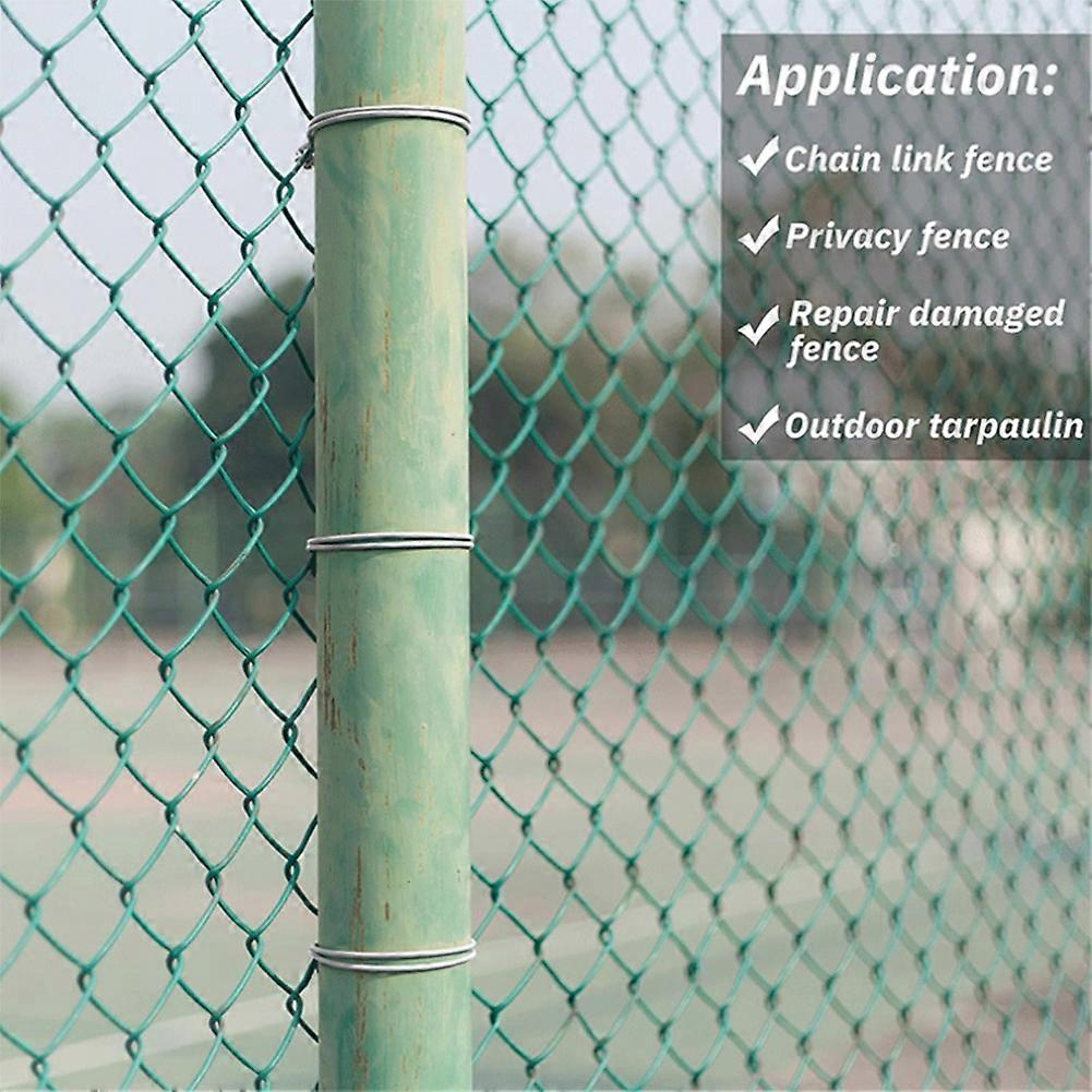 100Pcs Chain Link Fence Ties, Heavy Duty Fence Tie Wires,Chain Link Hook Ties Dog Fence Slat for Cha