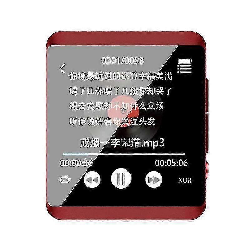Mp3 Players Bluetooth Player Full Touch 8gb 16gb Mp3 Red