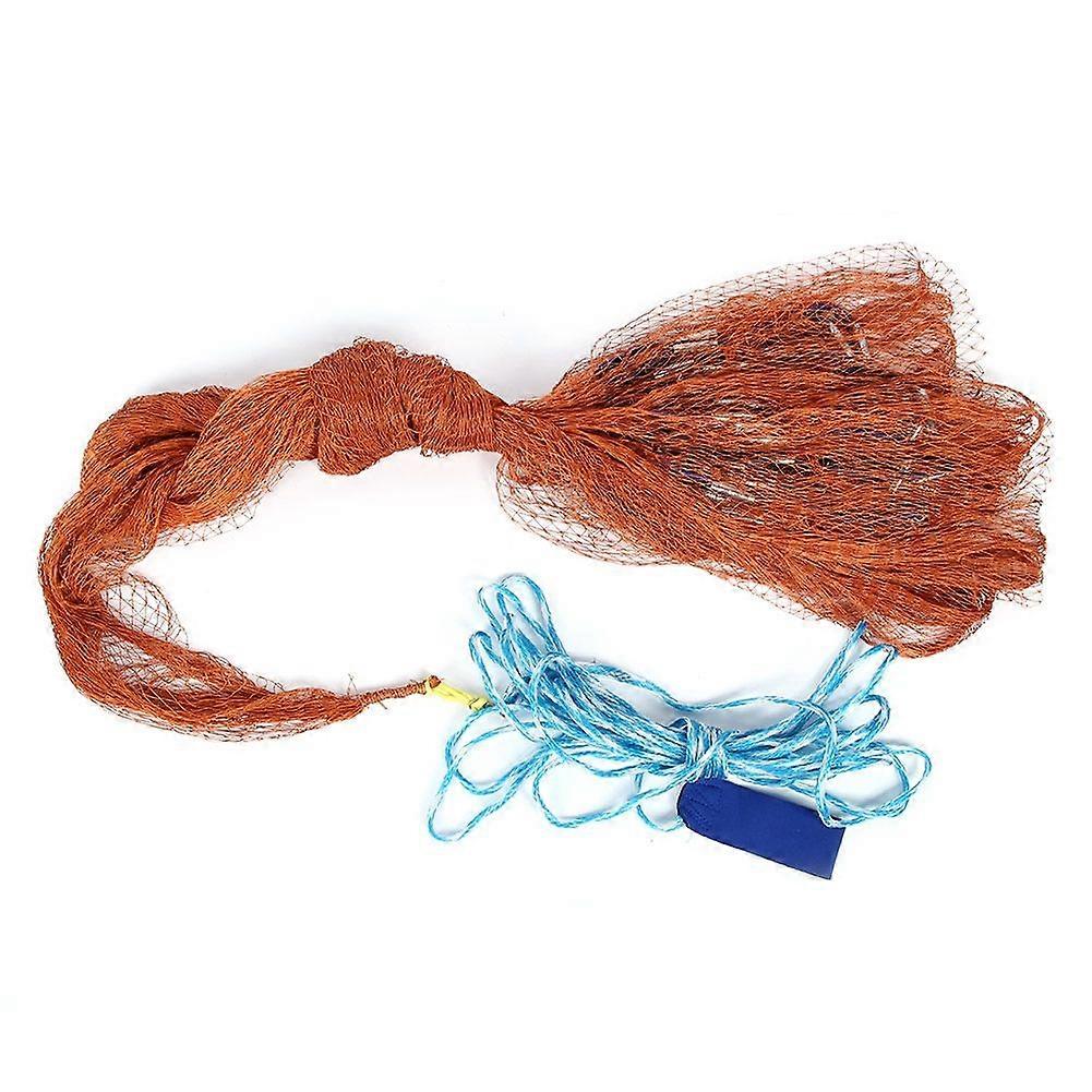 Automatic Fishing Net Cast Net for Bait Trap Outdoor Fish Throw Mesh with Steel Pendant