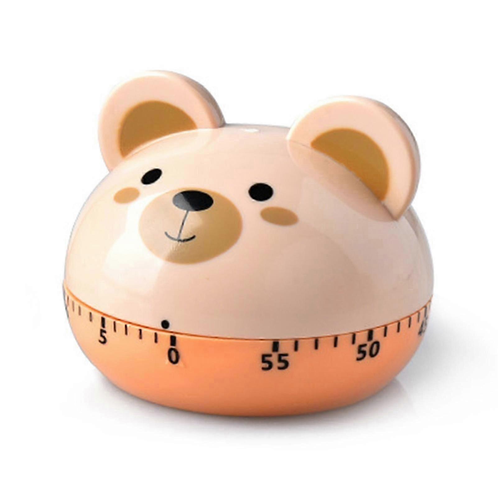 Mechanical Kitchen Timers 60 Minutes Accurate Manual Timer Cartoon Animal Shape for Students