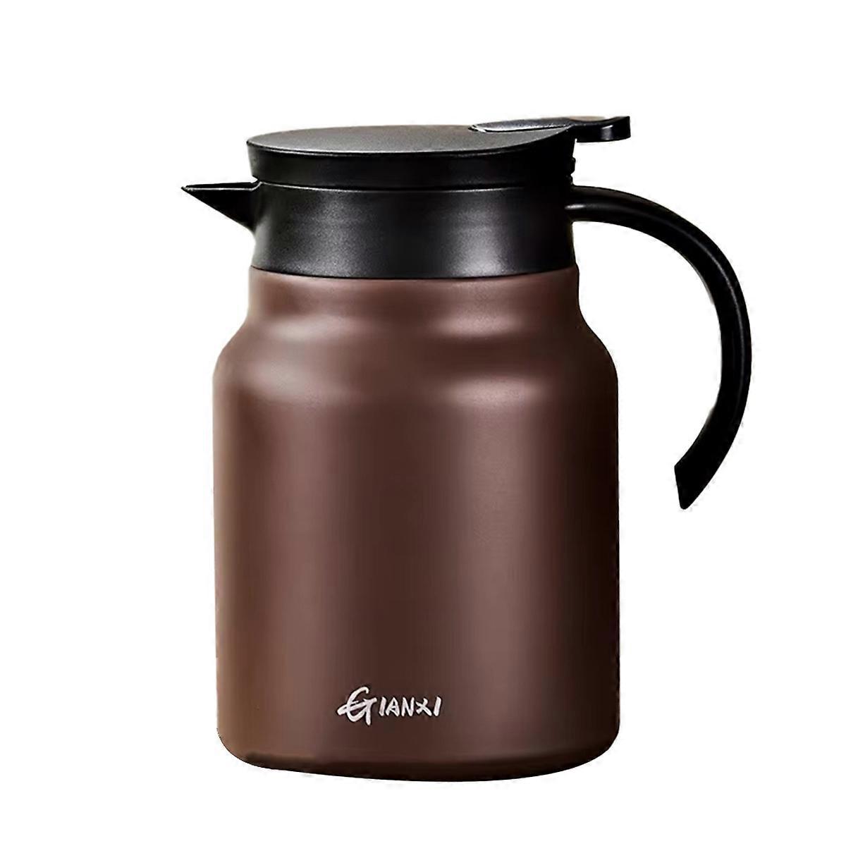 Teapot Titanium Teapot Household Sealed Teapot Large Capacity Teapot Tea Separation Stewing Teapot Insulation Brown