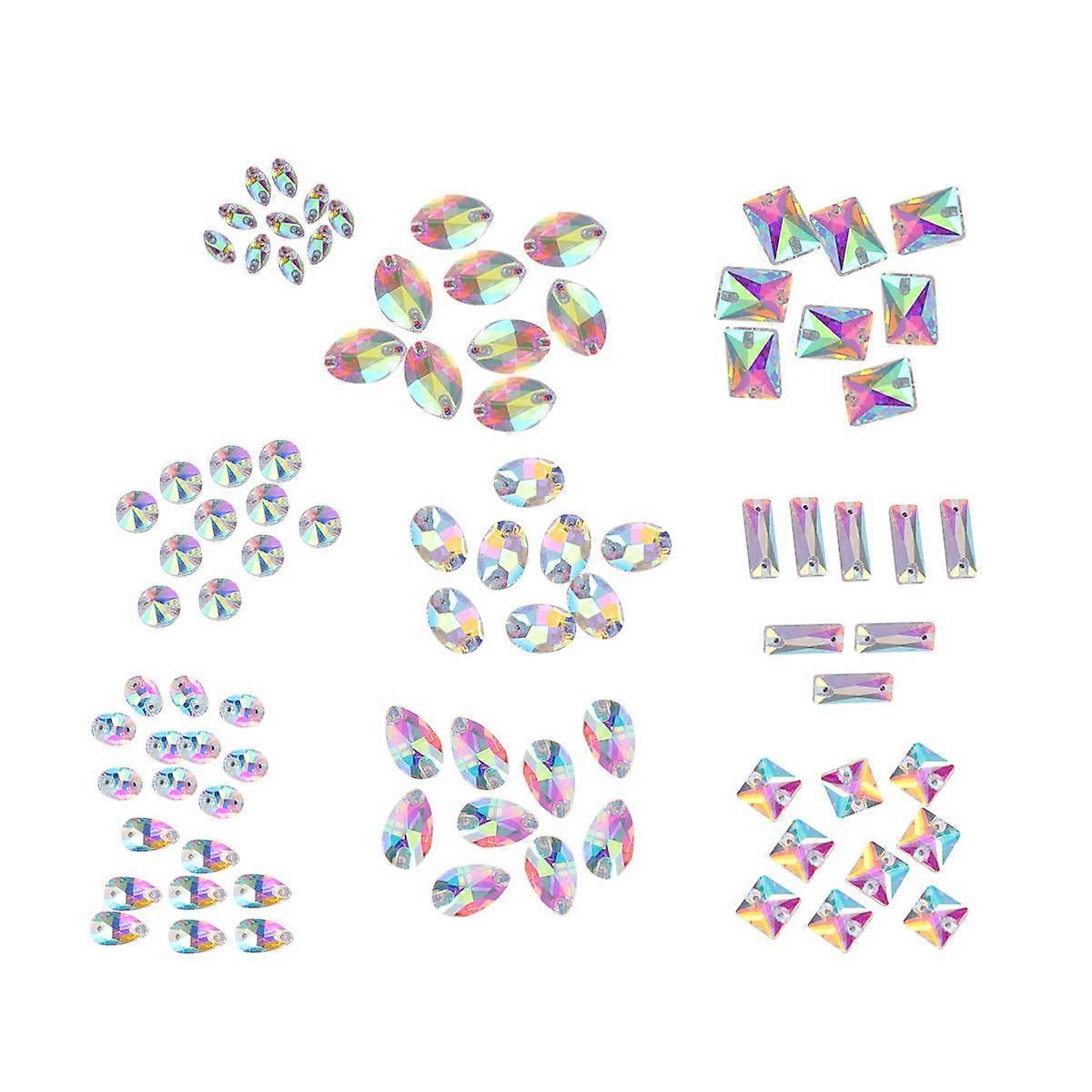 High Purity Glass Rhinestones 100Pcs Ideal For Crafting Projects Featuring Elegant Lightweight Design