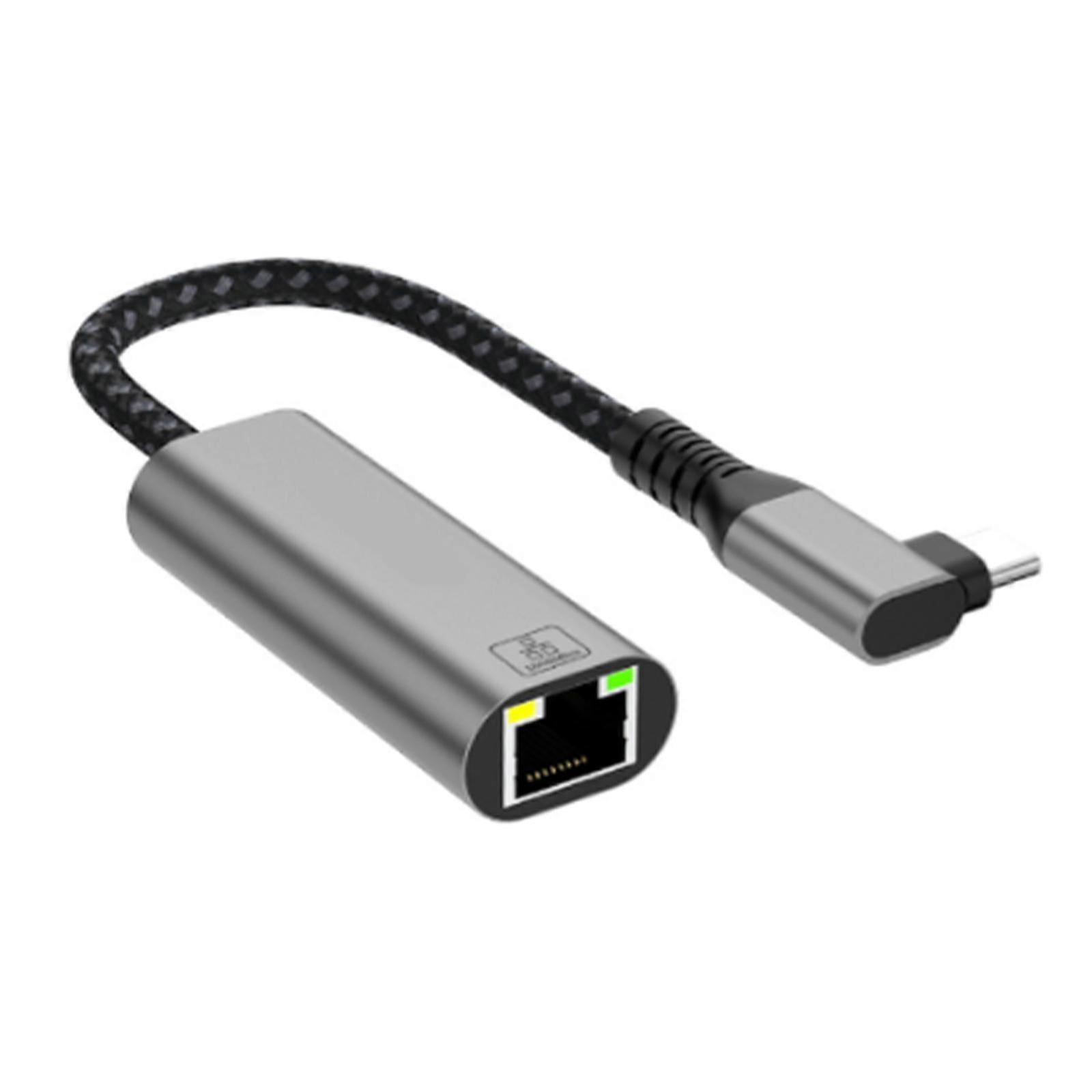 Type C Ethernet adapter 90 degree angle for PC