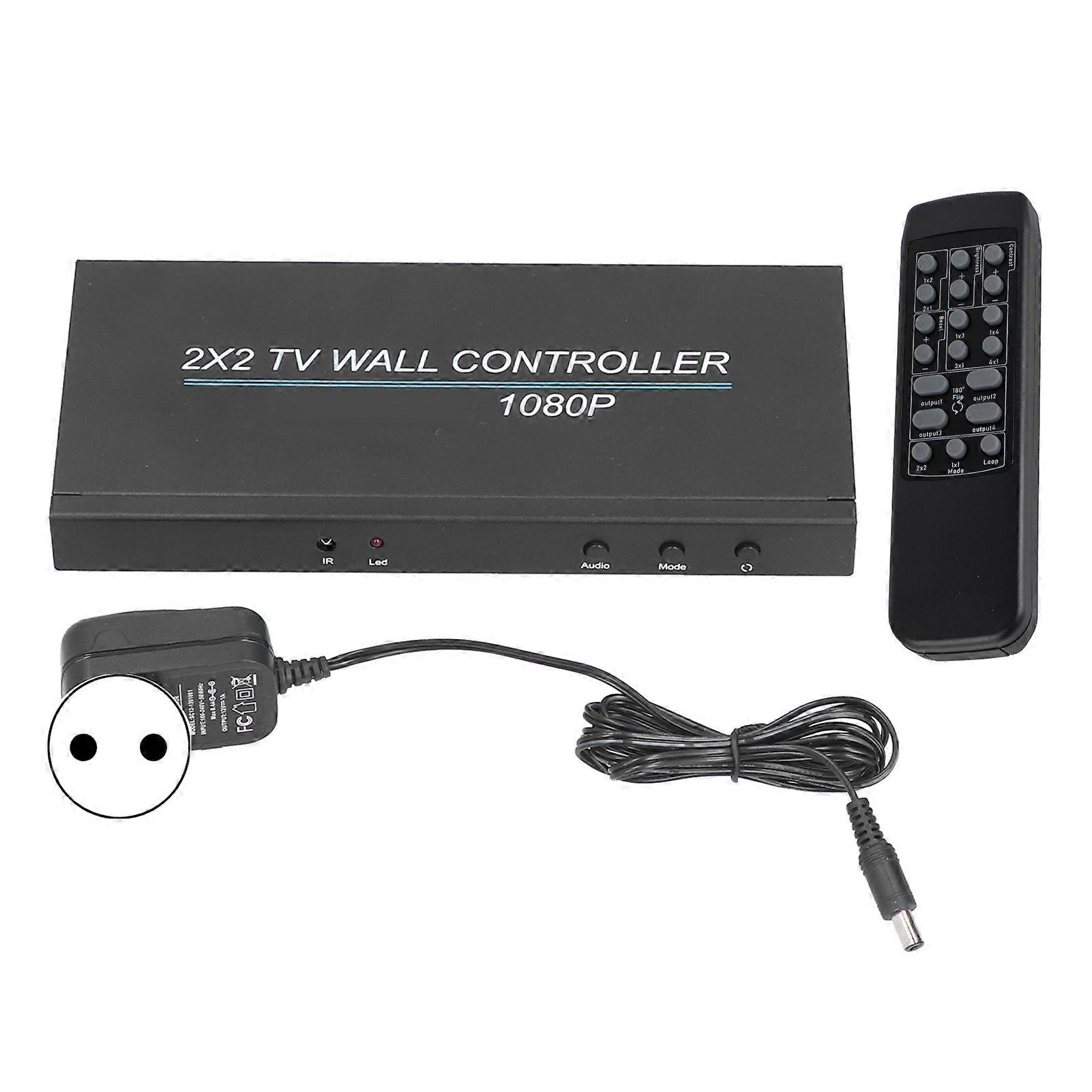 2x2 HD Video Wall Controller with Multimedia Interface for Dynamic Image Display