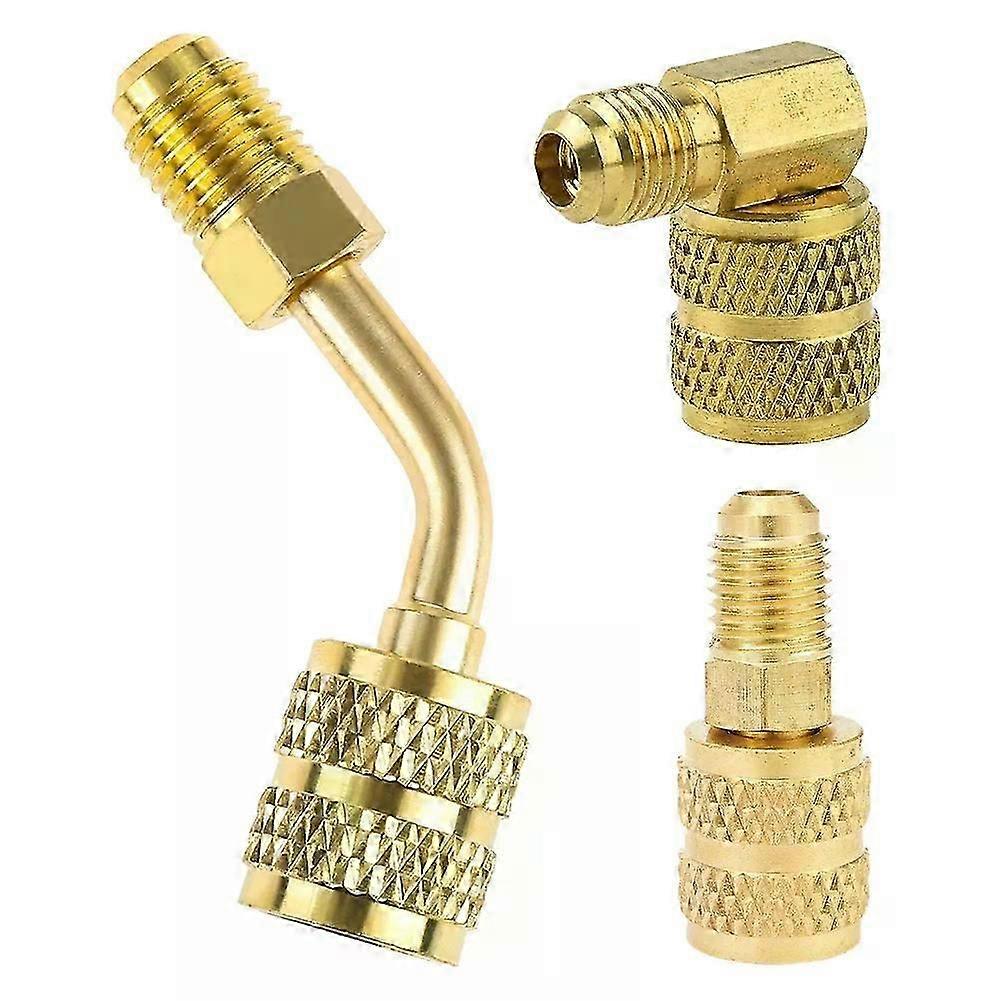 AC Refrigerant Adapter 5/16 SAE R410A Refrigeration Charging Adapter Adapter To Charging Hose Pump Fit For  R410 R32 R22 Valve System