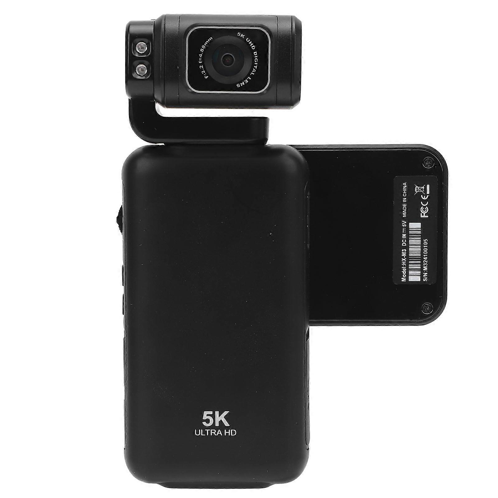 5K 48MP Wireless Pocket Video Camera 3.5" IPS Touchscreen