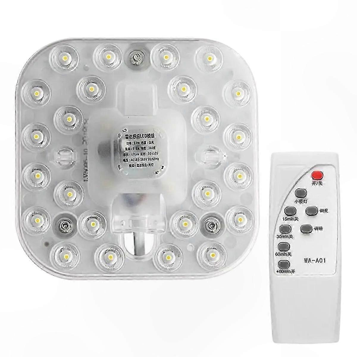 12W LED Ceiling Module, 6500K White Light, Magnetic Disk, SMD Square Light Source Replacement