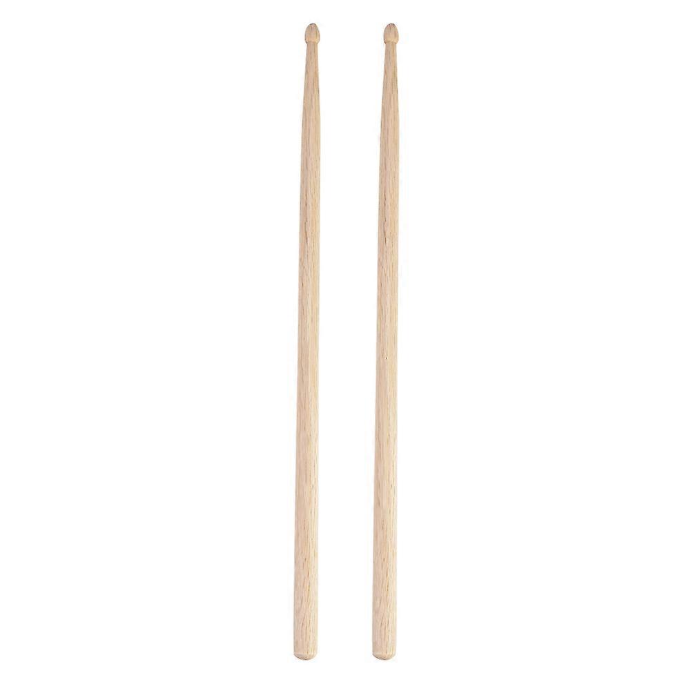 1Pair Durable Wood Drop-Shaped Drumsticks Drum Sticks Instruments Accessories(40.6 * 1.5cm)