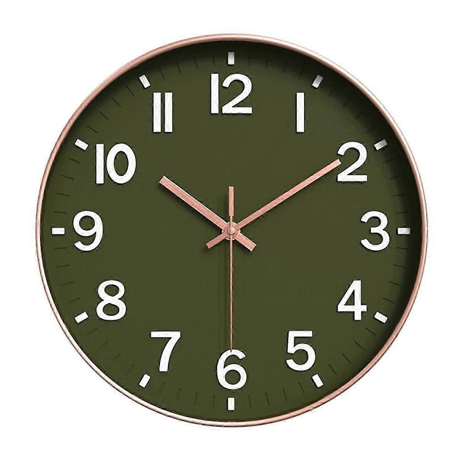 Silent Modern Clock for Wall, 3D Numbers Wall Clock Colour 8