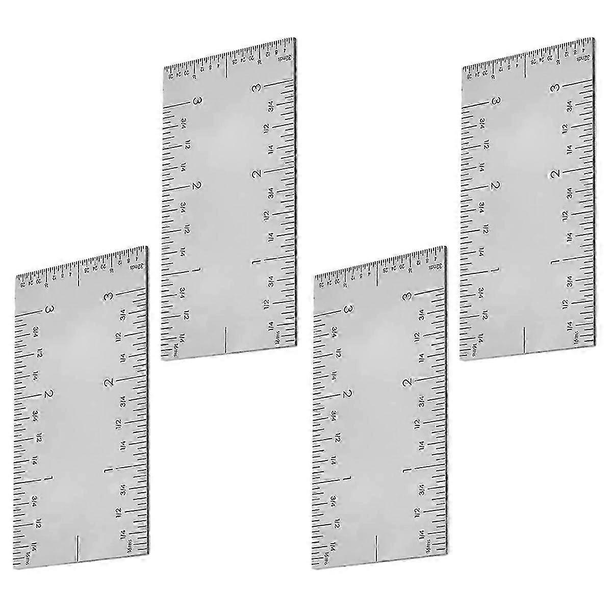 Square Edge Ruler, Woodworker Edge Ruler Stainless Steel Square Edge Ruler, Straight Stair Markings