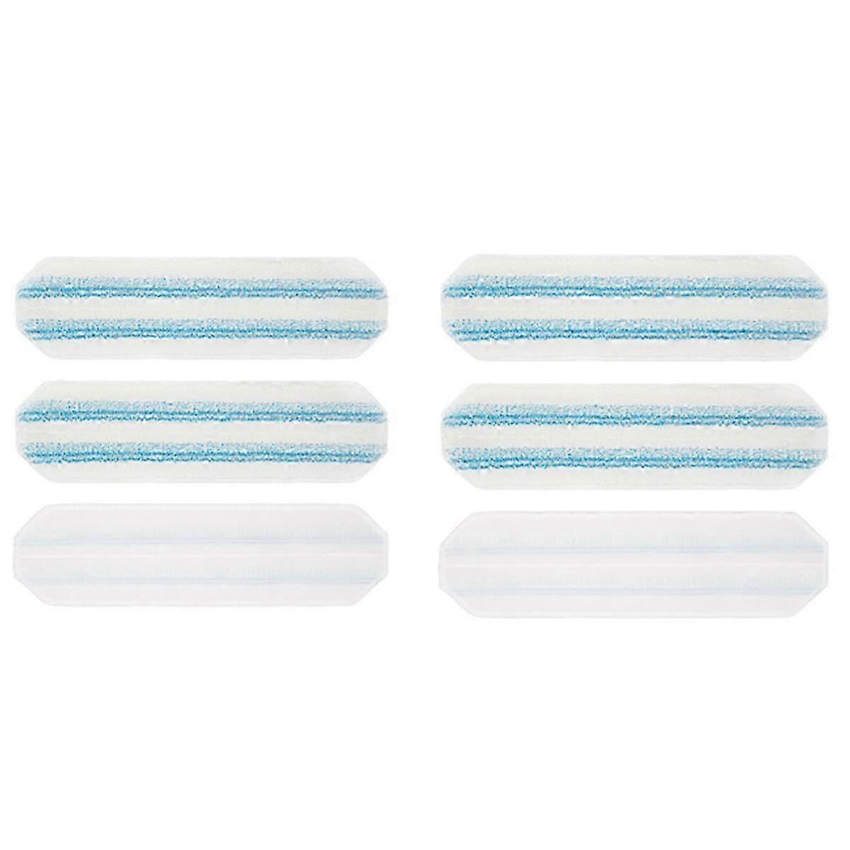 6 PCS Mop Pads Replacement for Flat Mop Replace Head Microfiber Mop Pad Refill