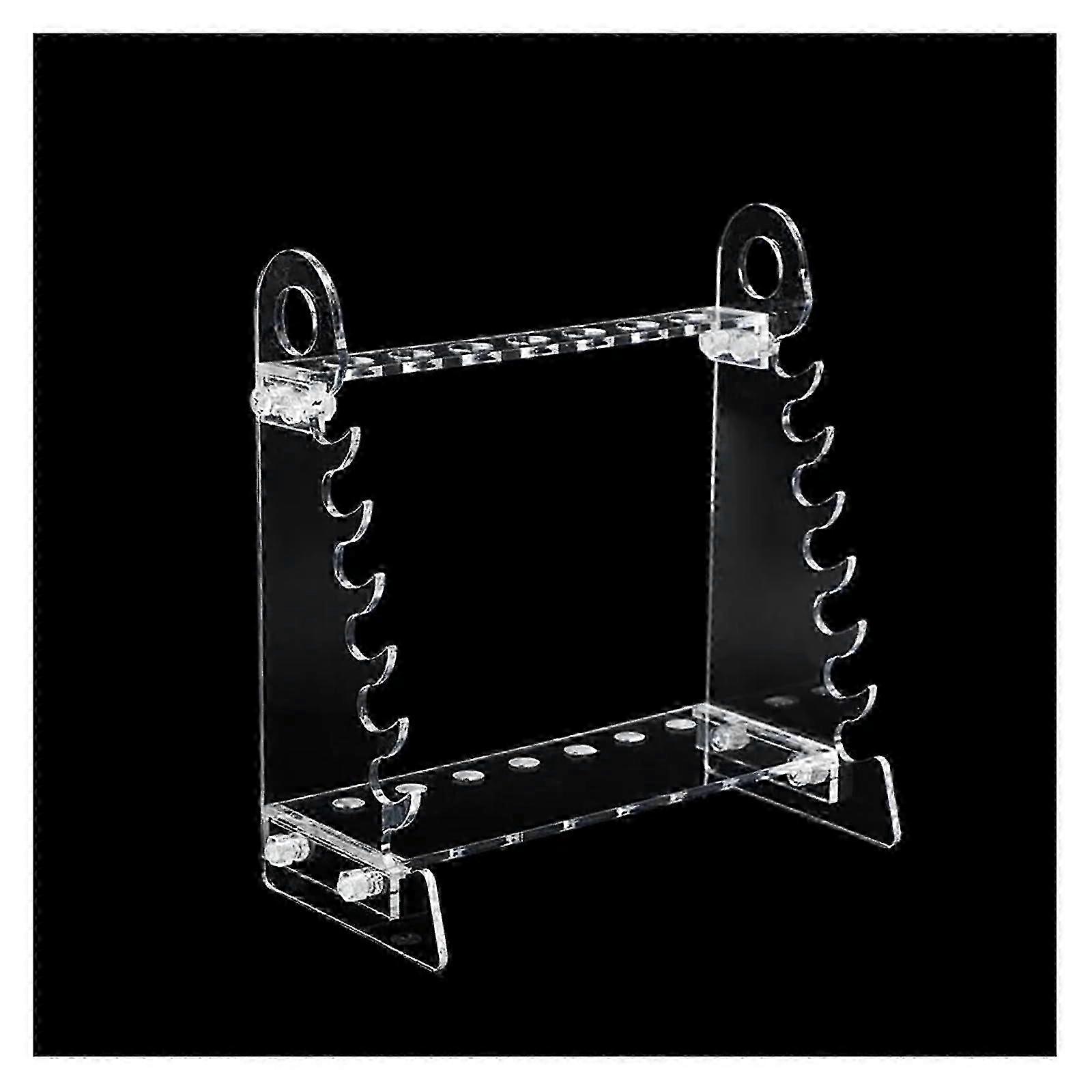 Transparent Test Tube Rack, Pipette Tip Holder, Trapezoidal Rack With 14 Wells, Hole Diameter 14 Mm 15 Mm.