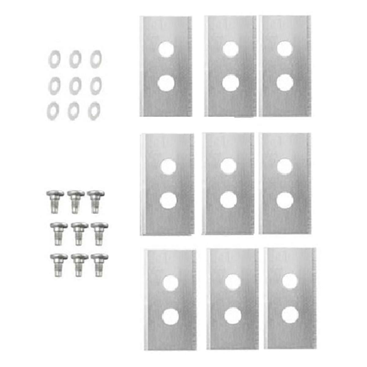 9 Pcs Replacement for Luba & Yuka All Series Replacement Robotic Lawnmower Silver