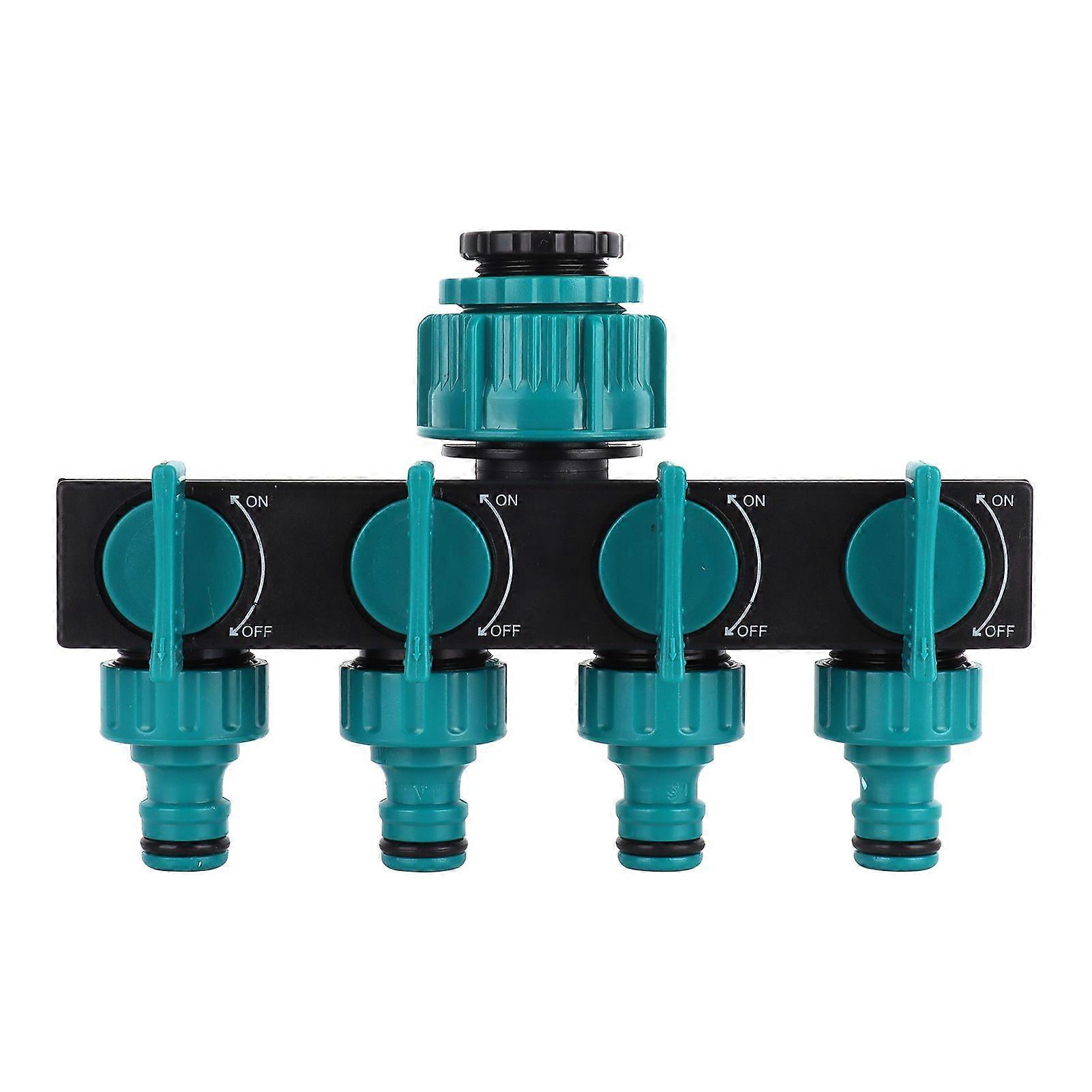 4 Way Hose Splitter Water Tap Hose Connectors Distributor for Garden Agricultural Irrigation Tool