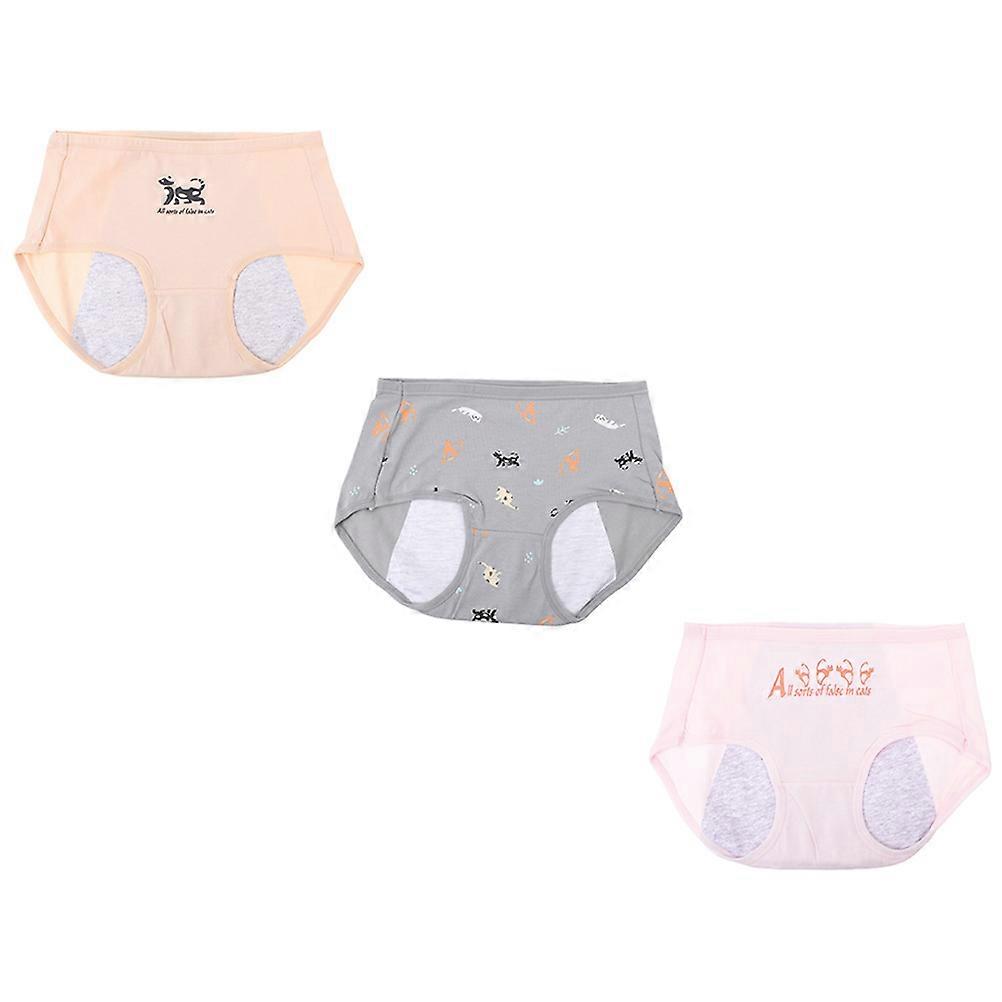 Women Period Panties High Elasticity Underwear Set with 3Pcs