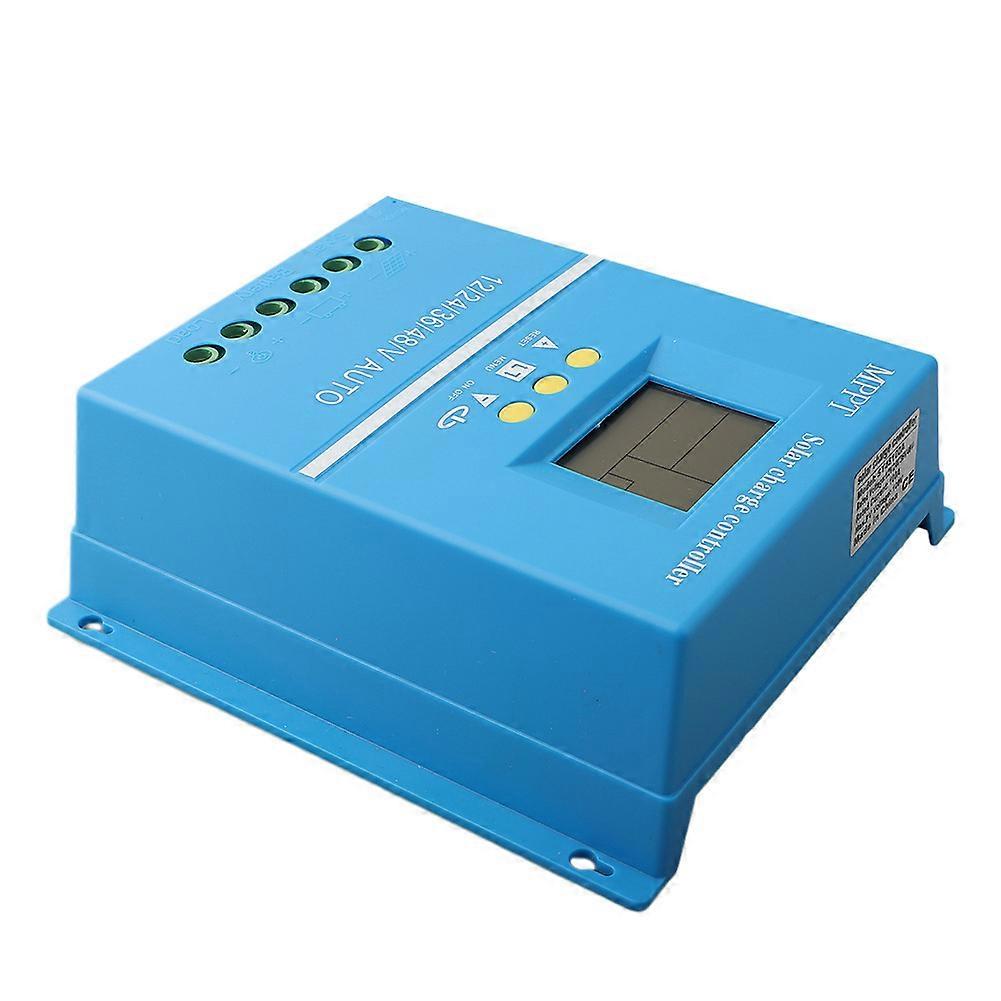 Maximum Power Point Tracking Solar Controller 12/24/36/48V Automatic Identification MPPT Solar Charging Controller with LCD Display and Backlight
