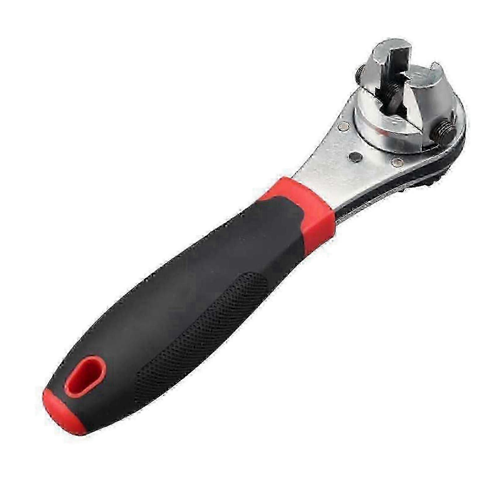 Universal Socket Torque Ratchet Wrench Anti-slip Handle Ergonomic Design Heat Treated Multifunctional Adjustable Ratchet Wrench