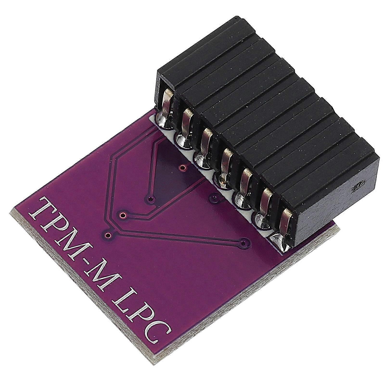 Motherboard Component TPM Module 14pin 2.0 Security Encryption Lightweight Purple For Tech Professionals 1Pcs