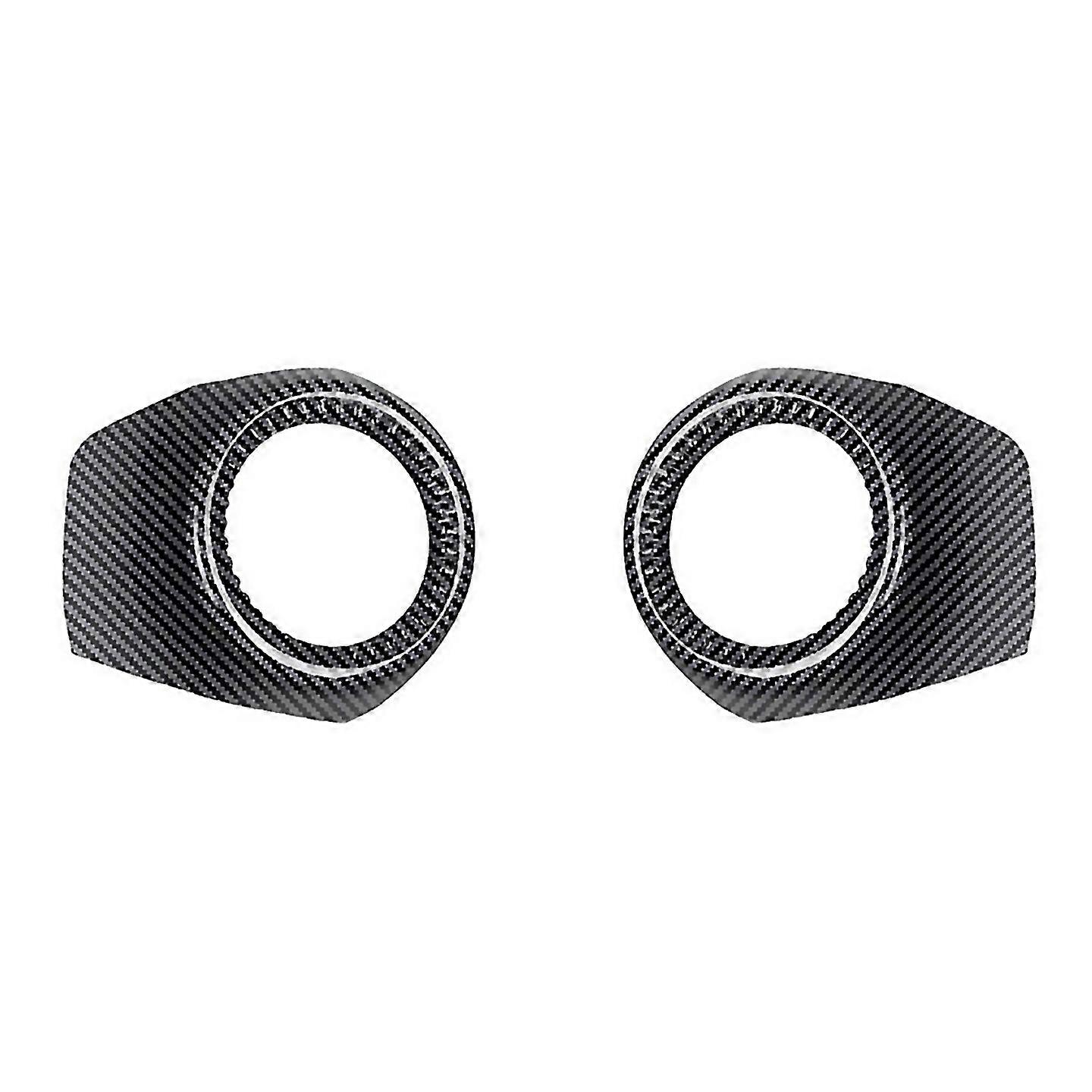 For Car Dashboard Air Conditioning Outlet Trim Frame Carbon Fiber