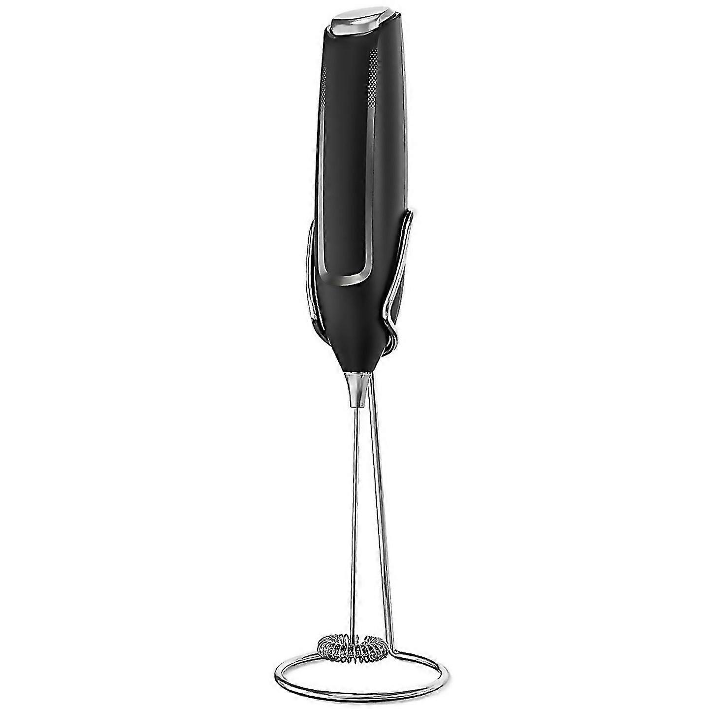 For Milk Frother Handheld With Stand Whisk Drink Mixer Foamer