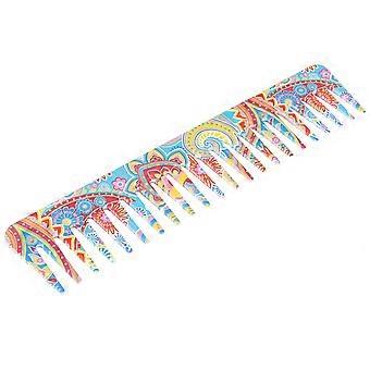 Wide Tooth Comb Exquisite Pattern Travel Portable Hair Detangling Comb Styling Tool for Wet Dry HairC60-7 Wide Tooth Comb