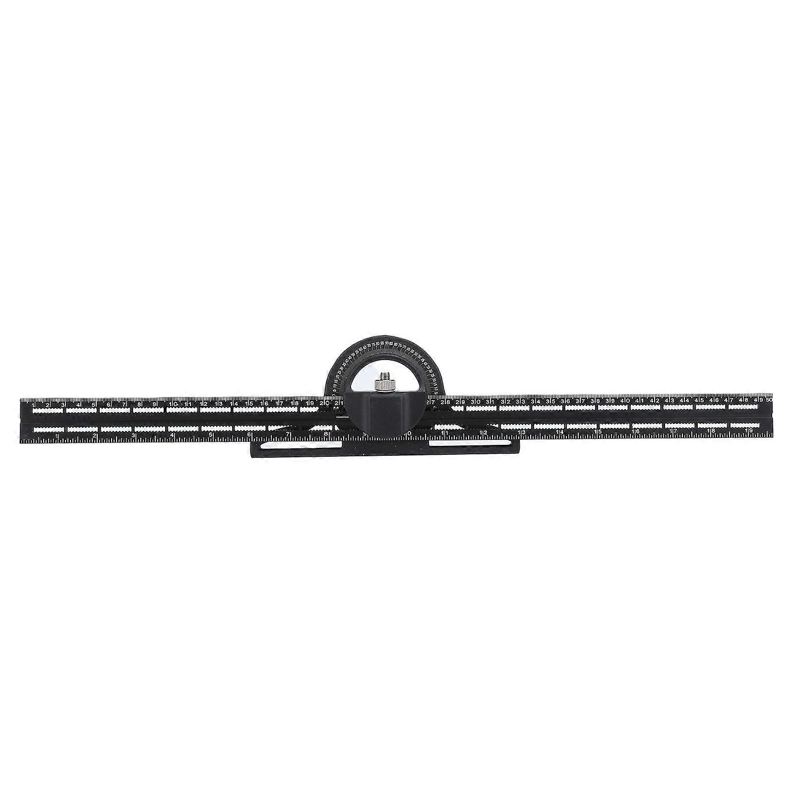 Combination Square 20 Inch 360 Degree Rotation Aluminum Alloy Sliding Combination Angle Ruler
