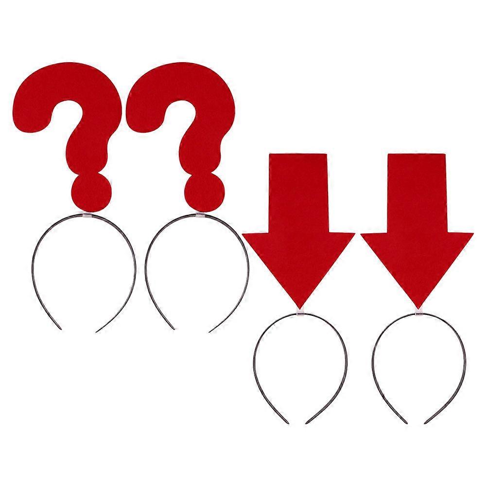 Funny Headband Question Mark Theme for Decoration 8Pcs Photo Prop