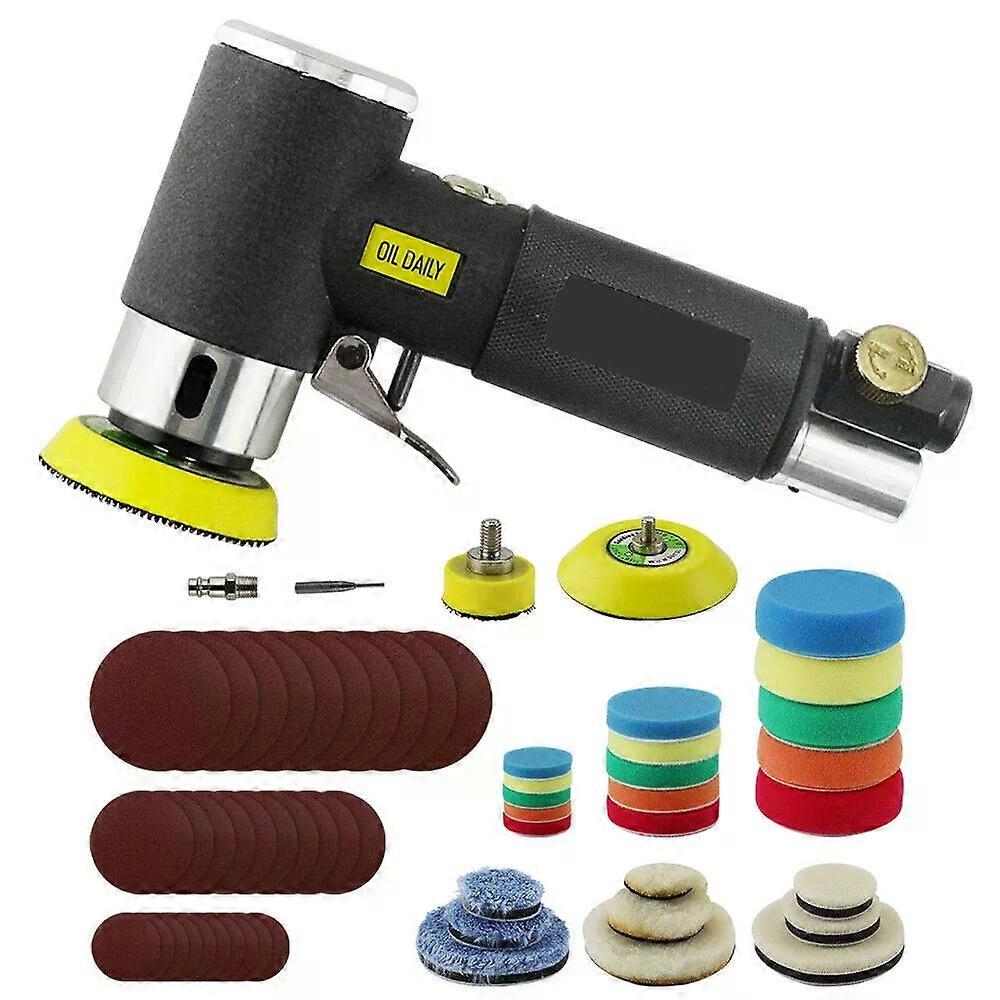 Mini Air Sander 1 2 3 Dual Action Random Orbital Sander Car Polisher Buffer