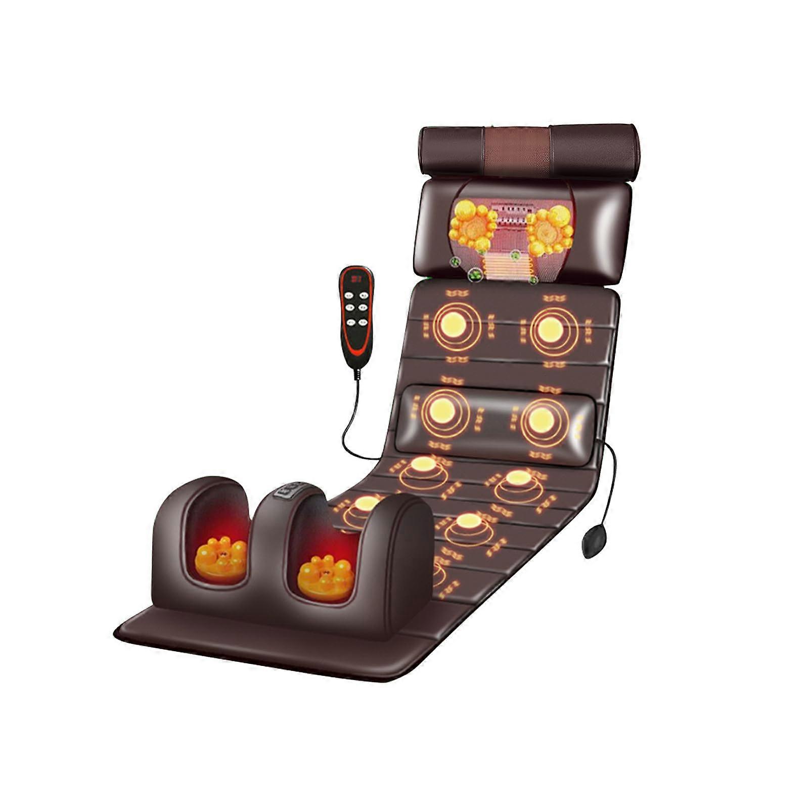 Electric Massage Mat With Heating And Remote Control For Shoulder And Back Pain Relief Low Noise Cushion For Parents