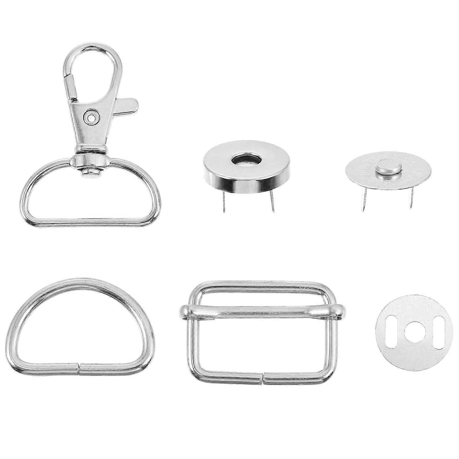 Silver Hook D Buckle Magnetic for Bag Craft 1 Box Accessories