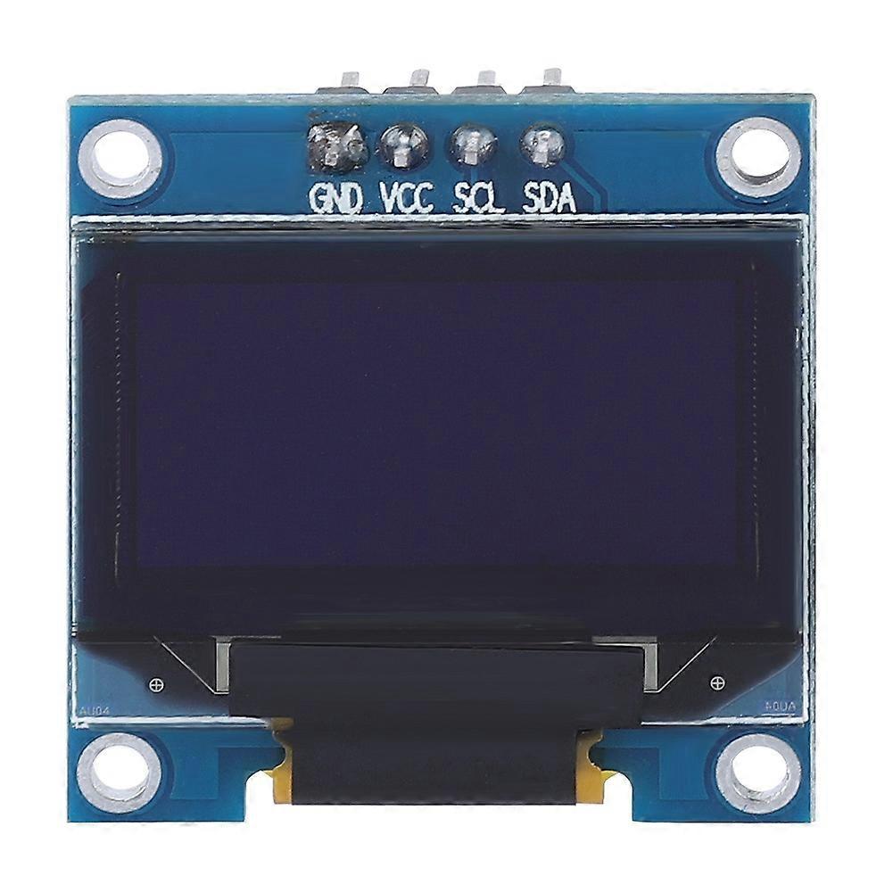 Features:
No need backlight, the display unit can emit light.
High resolution: 128 * 64 (same as the