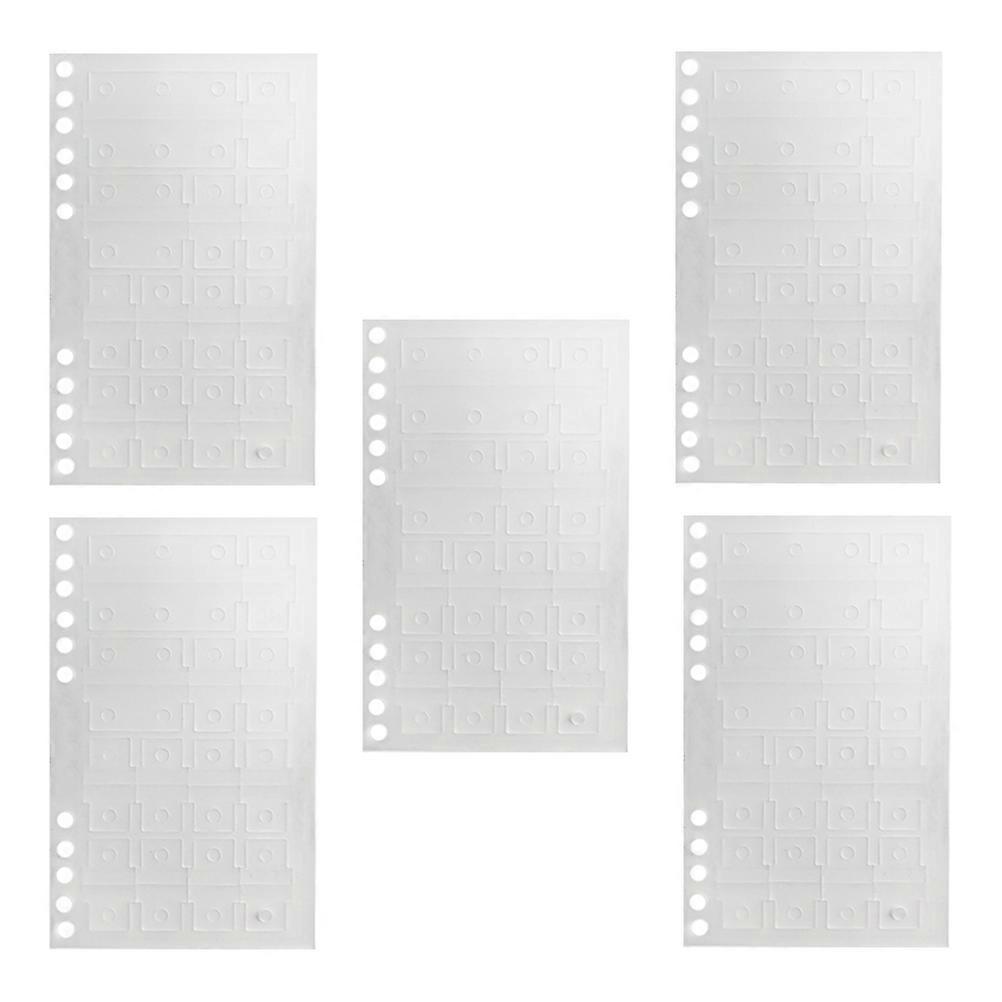 Portable Sticky Tabs White PVC Book Tabs for Marking 20 Sheets Home Use