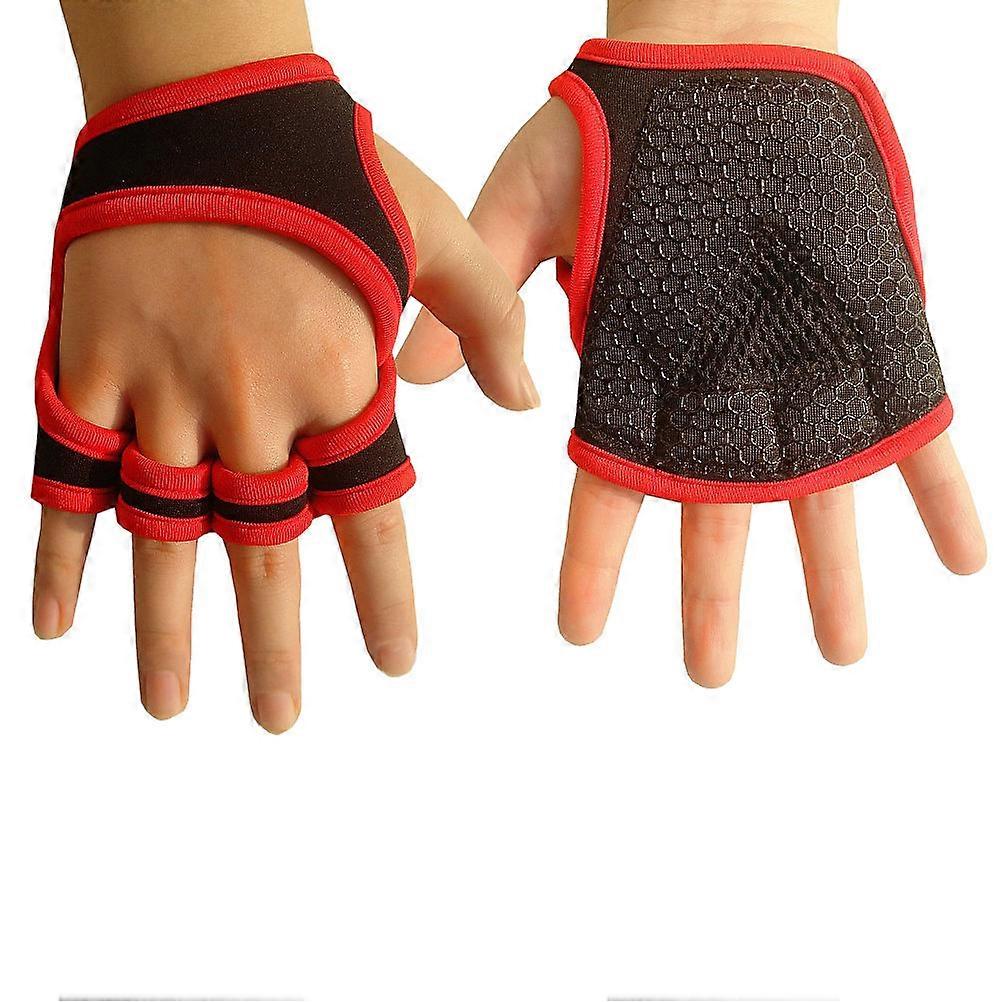 Weightlifting Mittens Half Finger for Breathable Palm Care 2Pairs