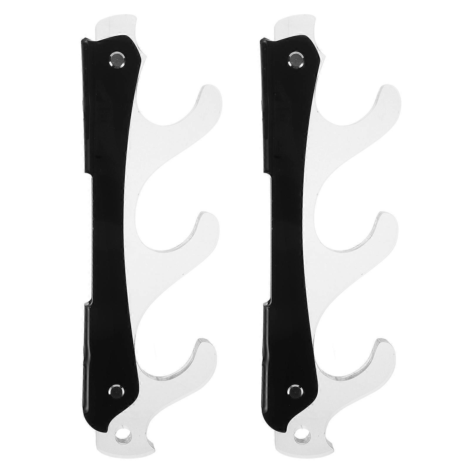 Sword Display Stand Acrylic Sword Wall Mount for 2Pairs Collection
